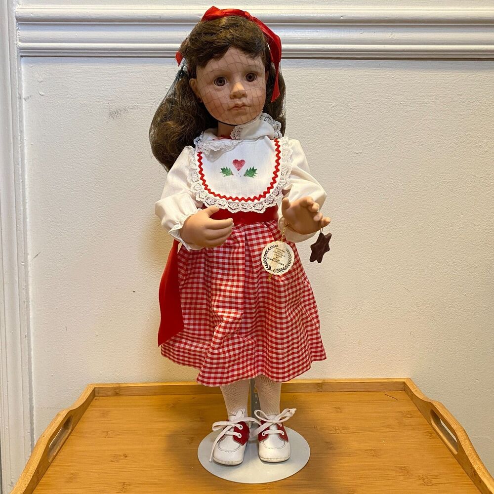 Vintage Julie Good-Kruger Christmas Cookie #595 Girl Vinyl Doll New Open Box